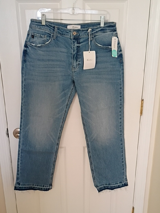 Kut from the Kloth Denim - Kut from the Kloth Light Blue Jeans with Raw Hem